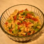Spirelli mit Salat